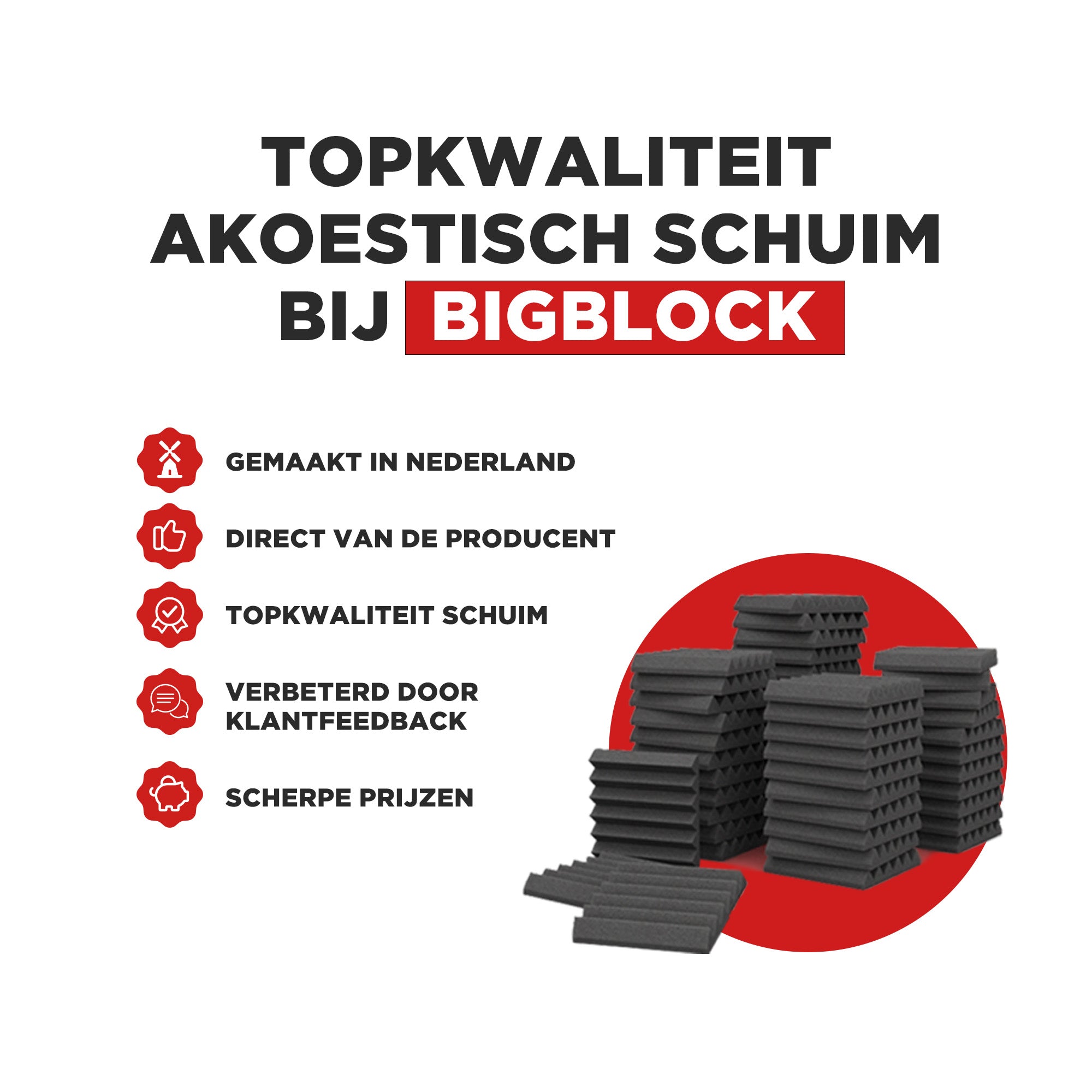 SUPER ANGEBOT - Set mit 40 Standard-Wave-Platten - 5 cm dick - 30x30 cm