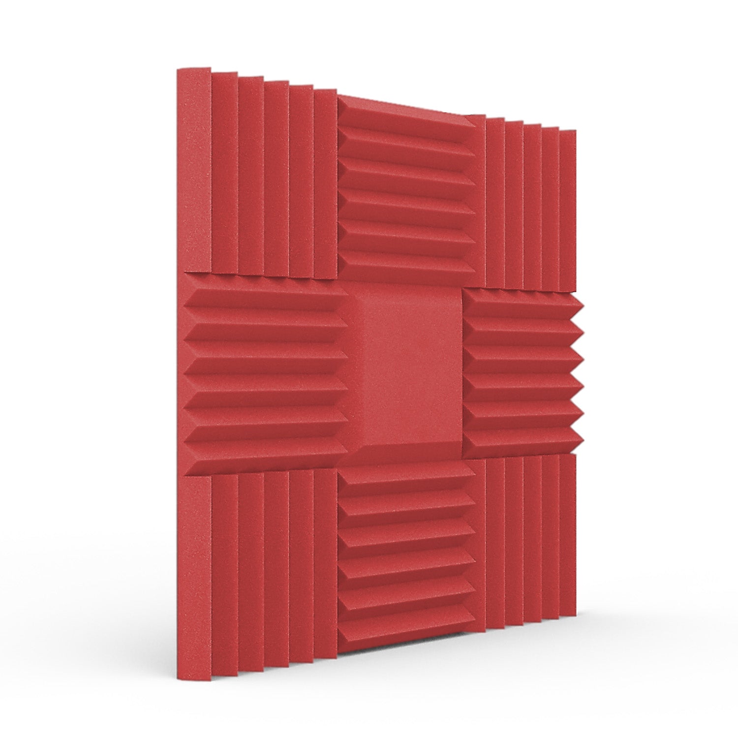 Keilschaumstoff Standard Rot - 5 cm dick - 30x30 cm