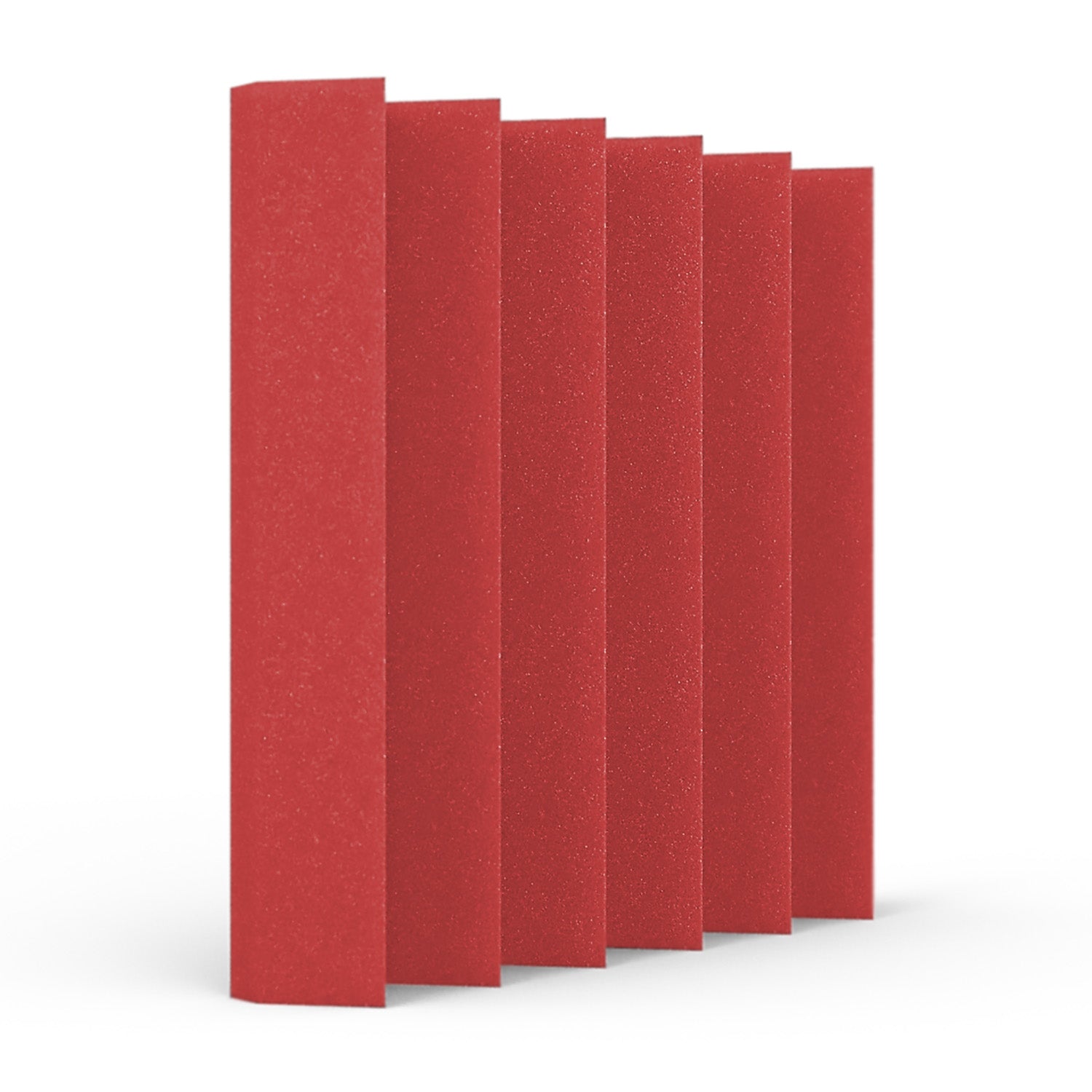 Keilschaumstoff Standard Rot - 5 cm dick - 30x30 cm